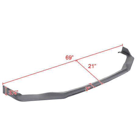 Spec-D Tuning 17-20 Lexus Is250 Is350 Is200T Front Bumper Lip Matte Black LPF-IS30017BK-PQ